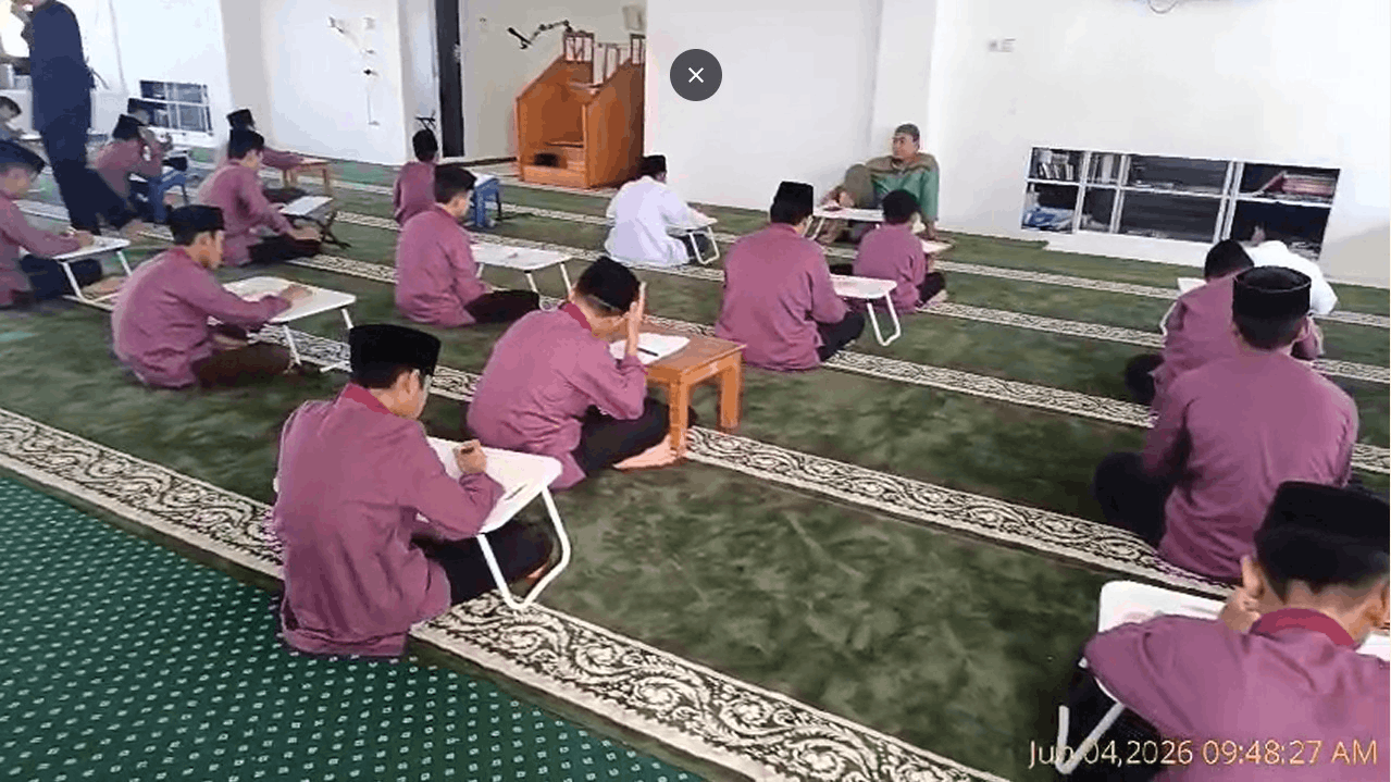 Ujian akhir semester dan ujian akhir kelas 9 MTS DAarul Ghuroba